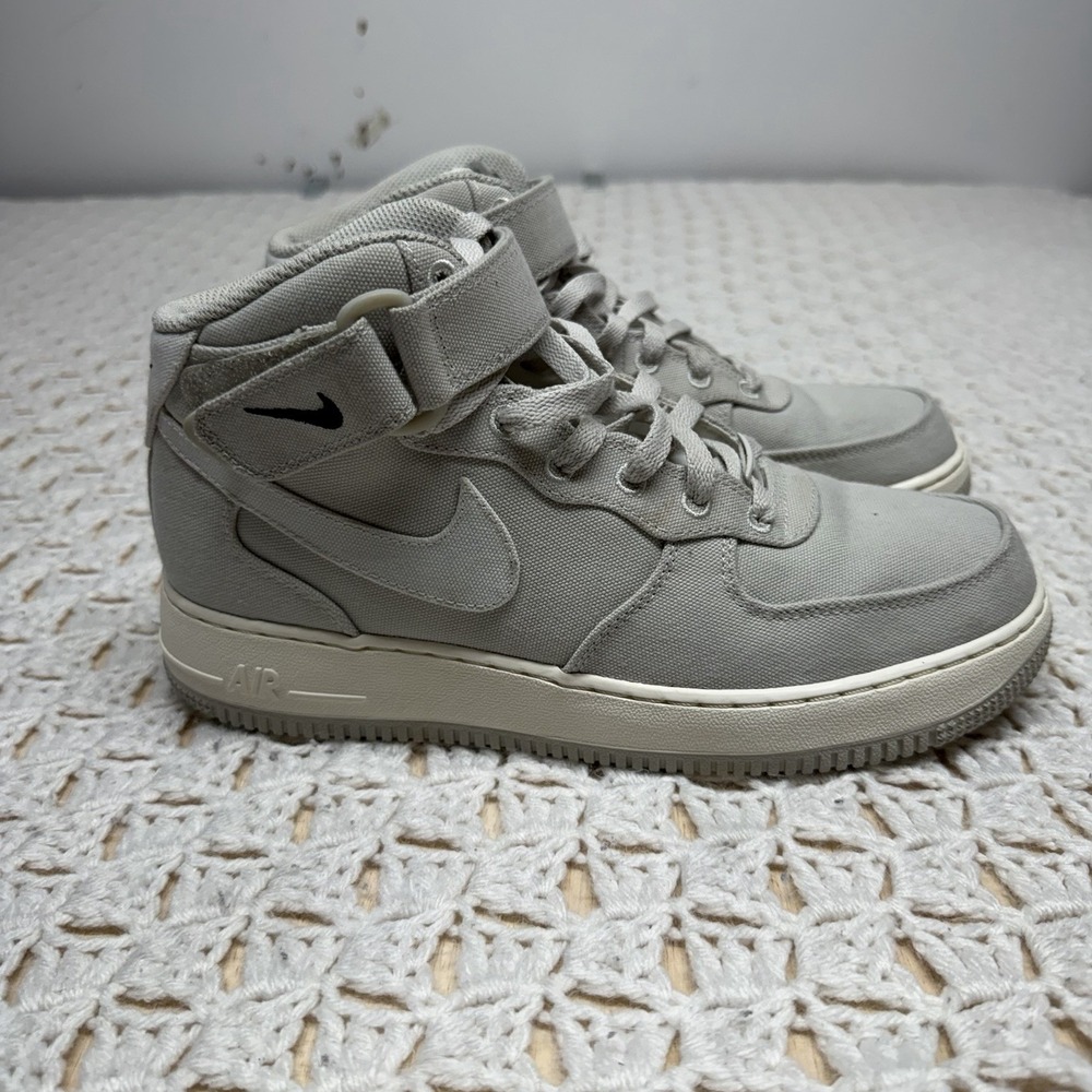 Nike Air Force 1 Mid '07 Canvas Shoes Women's Size 8 Gray DZ3639-900